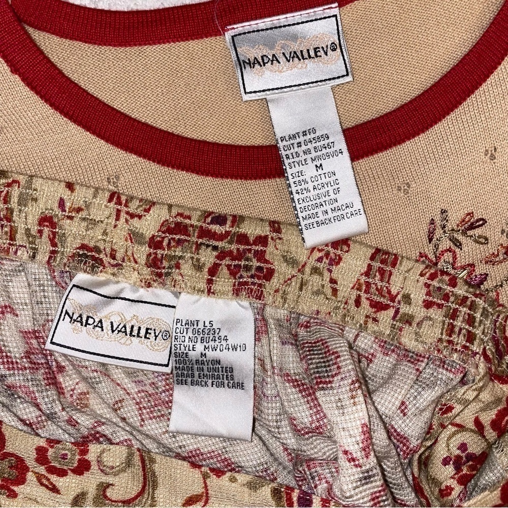 Vintage Napa Valley Cottagecore Two-Piece Set – Size Medium - Picture 7 of 16